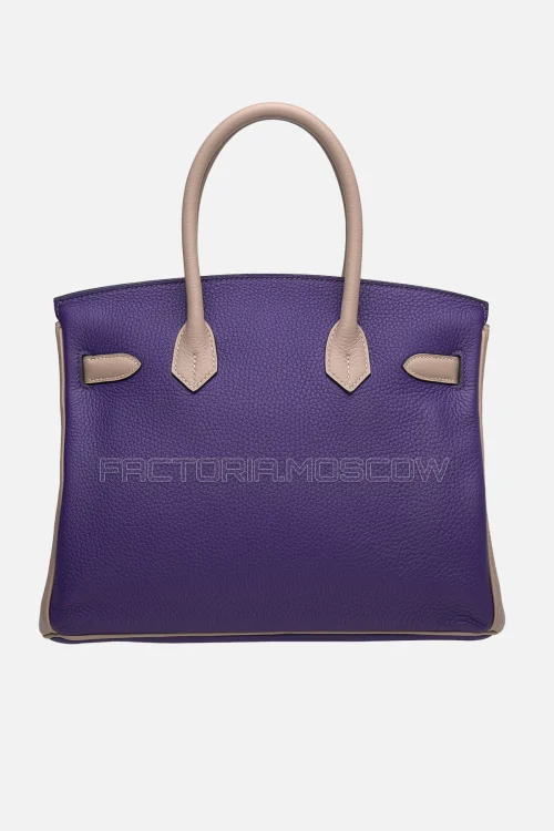 Hermes Birkin 30 Iris/Beige Togo PHW