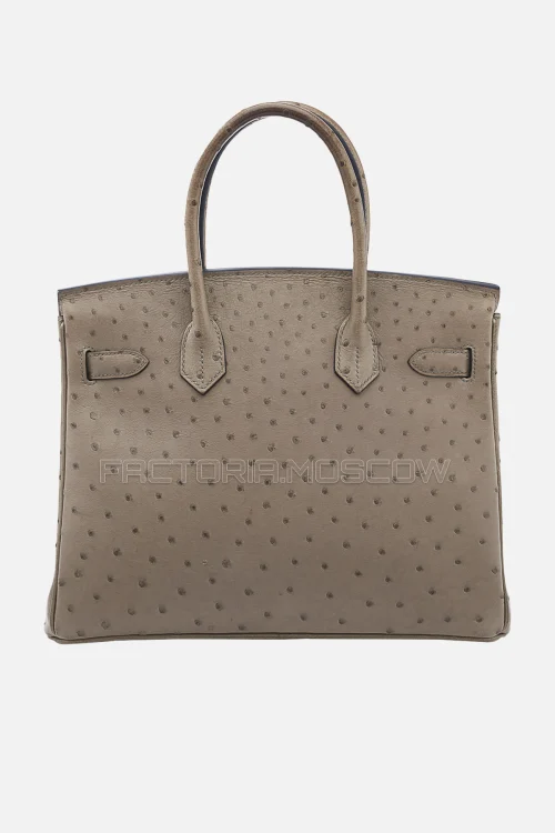 Hermes Birkin 30 Gris Tourterelle Ostrich GHW