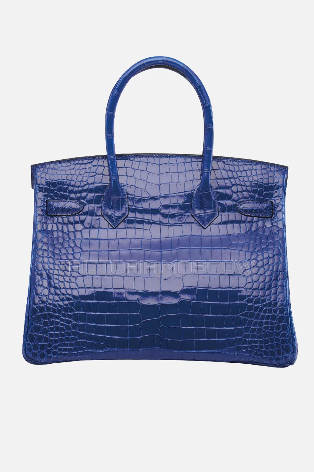 Hermes Birkin 30 Shiny Bleu Électrique Porosus Crocodile GHW