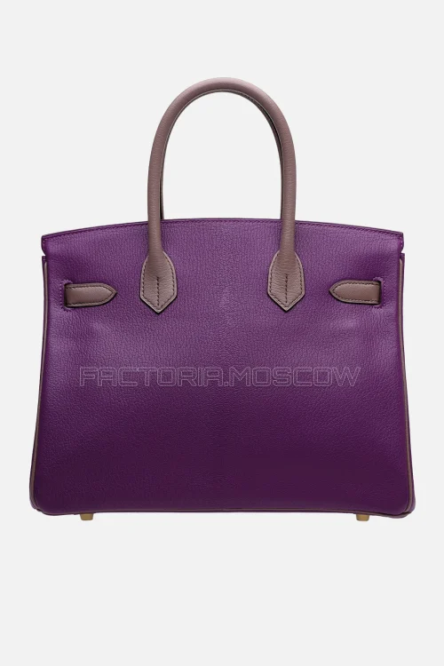 Hermes Birkin 30 Anemone/Griolet Chevre GHW