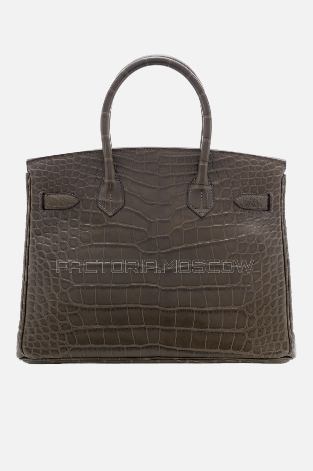 Hermes Birkin 30 Matte Gris Élephant Alligator PHW