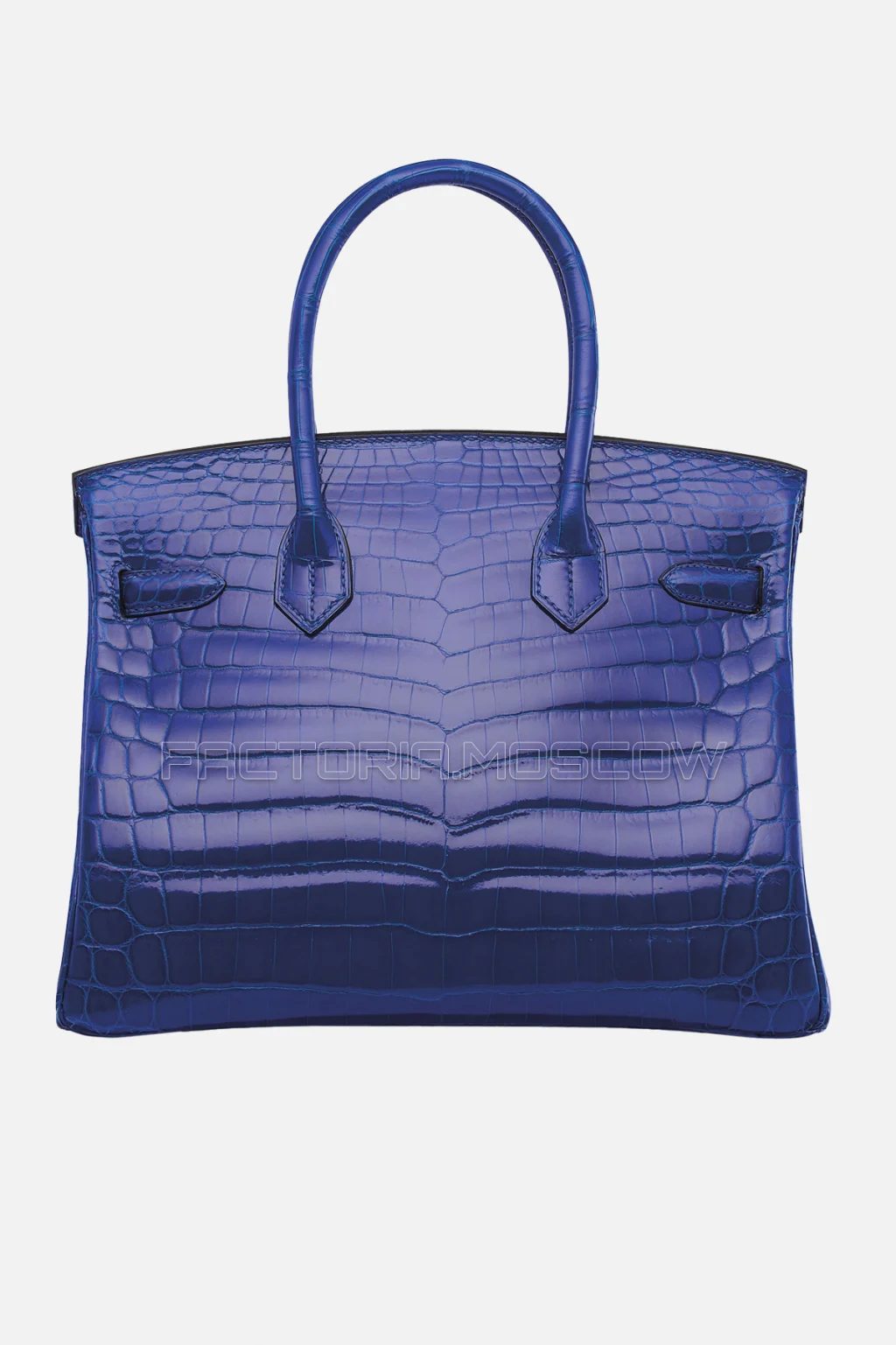 Hermes Birkin 30 Shiny Bleu Élecrique Niloticus Crocodile GHW