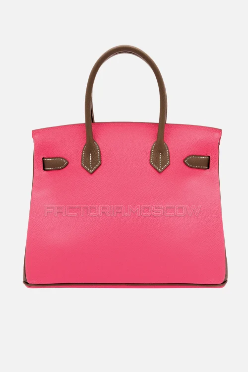 Hermes Birkin 30 Rose Azalee/Etoupe Epsom GHW