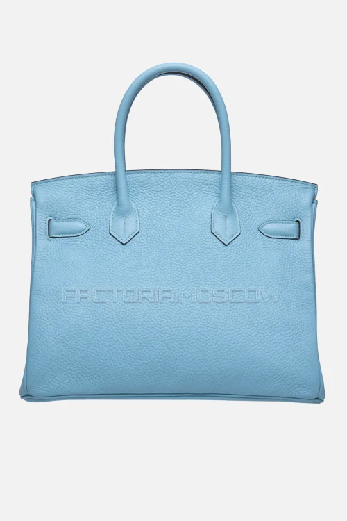 Hermes Birkin 30 Bleu Atoll Clemence GHW