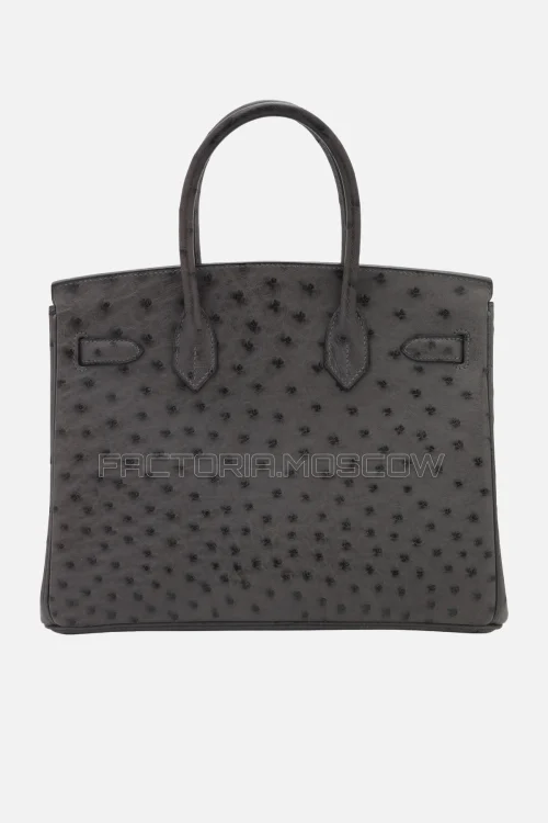 Hermes Birkin 30 Graphite Ostrich PHW