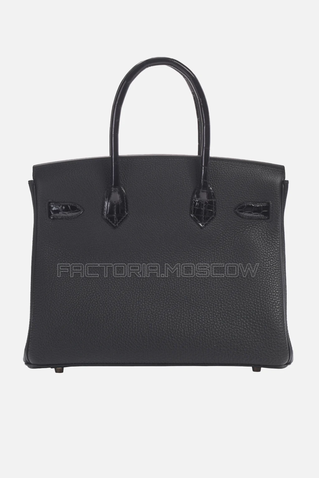 Hermes Birkin Touch 30 Shiny Black Niloticus Crococdile/Togo RGHW