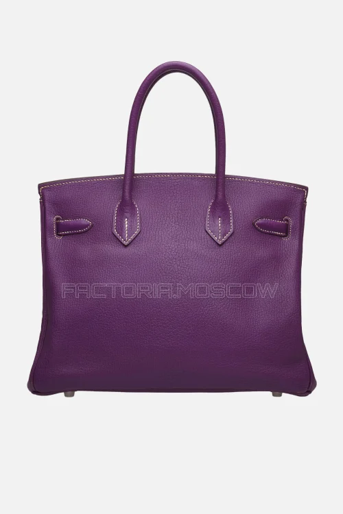 Hermes Birkin 30 Violet/Havane Chevre PHW