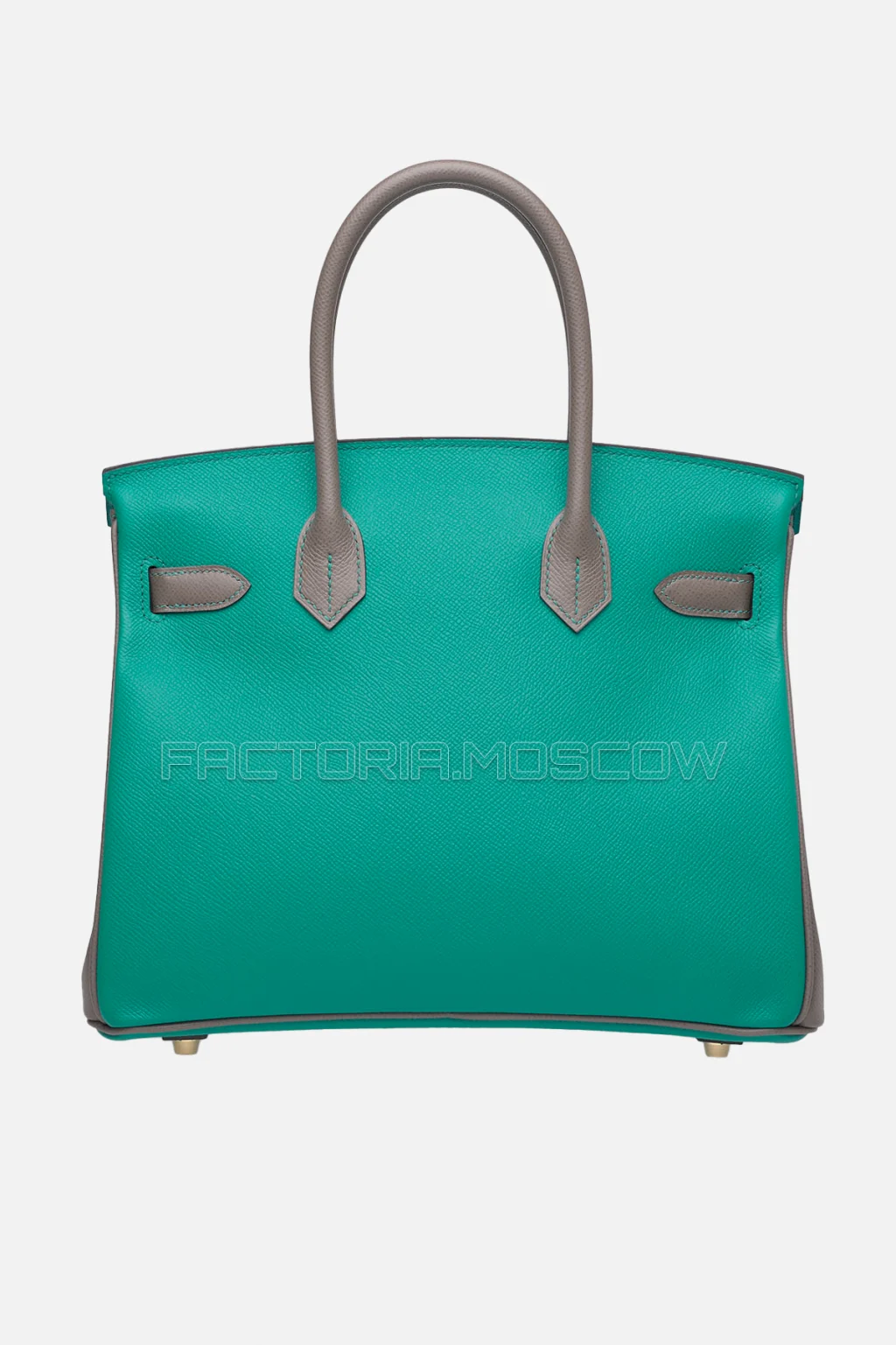 Hermes Birkin 30 Bleu Paon/Étain Epsom With Brushed GHW