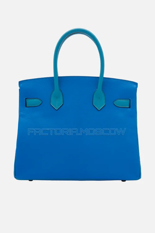 Hermes Birkin 30 Bleu Paradis/Bleu Paon Chevre GHW