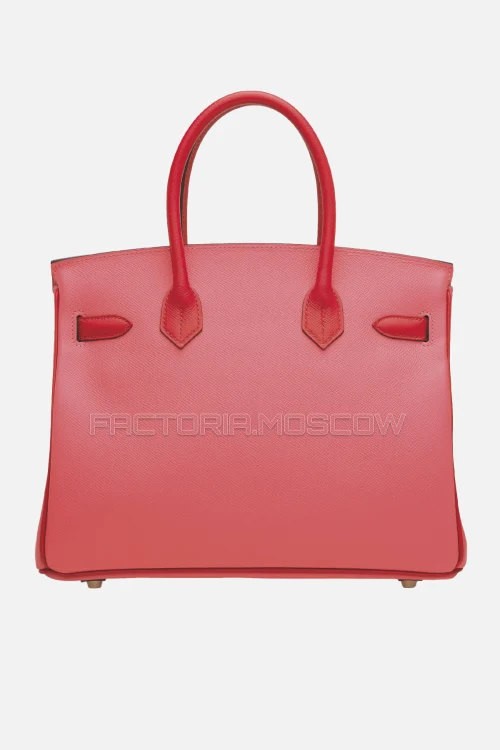 Hermes Birkin 30 Rose Lipstick/Rouge Casaque Epsom With Brushed GHW