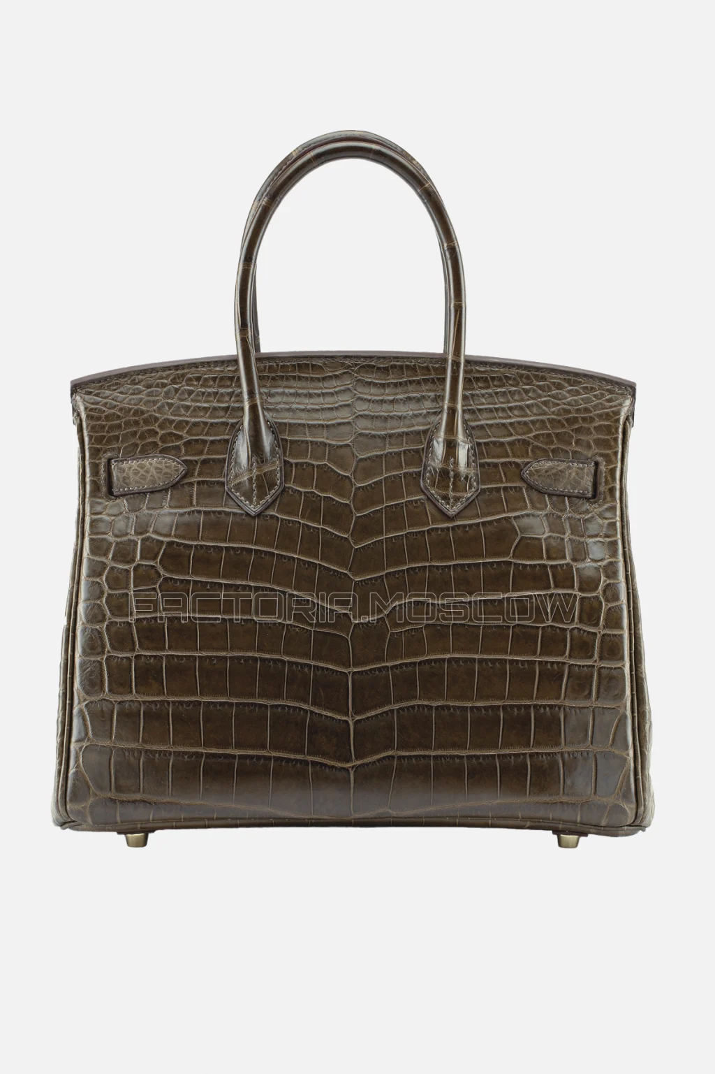 Hermes Birkin 30 Matte Gris Elephant Niloticus Crocodile GHW