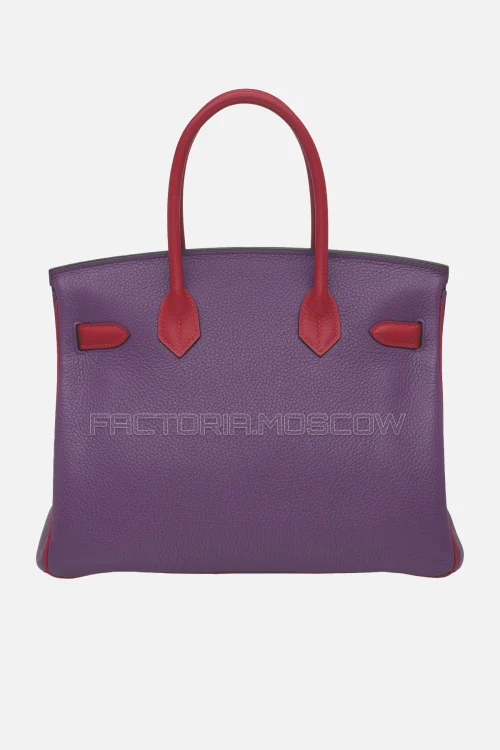 Hermes Birkin 30 Raisin/Rouge Grenat Togo With Brushed Palladium Hardware