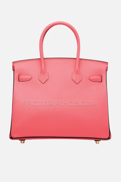 Hermes Birkin 30 Rose Azalee/Black Epsom GHW