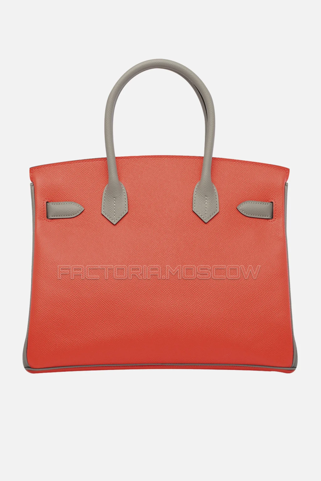 Hermes Birkin 30 Rouge Pivoine/Gris Mouette Epsom GHW