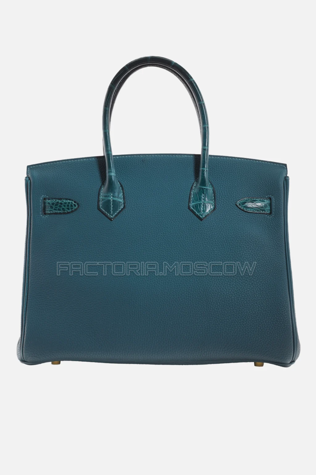 Hermes Birkin Touch 30 Matte Vert Cypres Alligator/Togo GHW