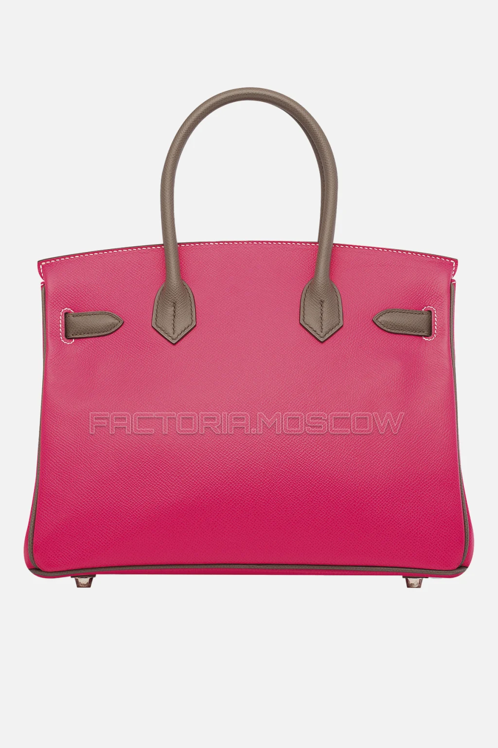 Hermes Birkin 30 Epsom Rose Tyrien/Etain PHW