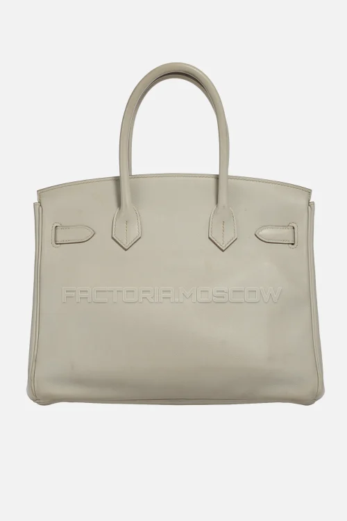 Hermes Birkin 30 Gris Perle Swift PHW