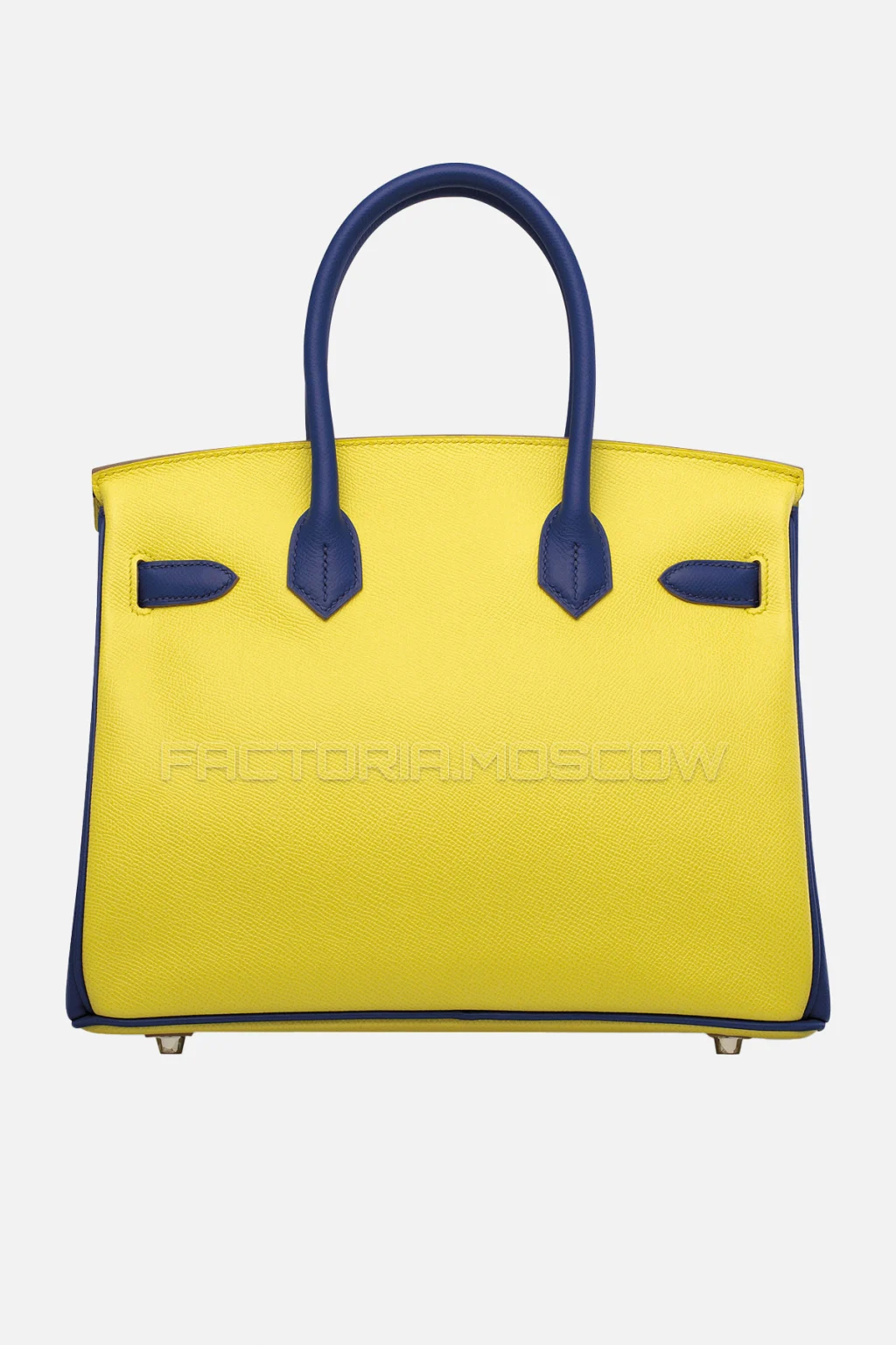 Hermes Birkin 30 Soufre/Bleu Électrique Epsom PHW