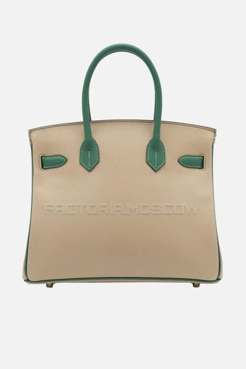 Hermes Birkin 30 Trench/Vert Vertigo Epsom GHW