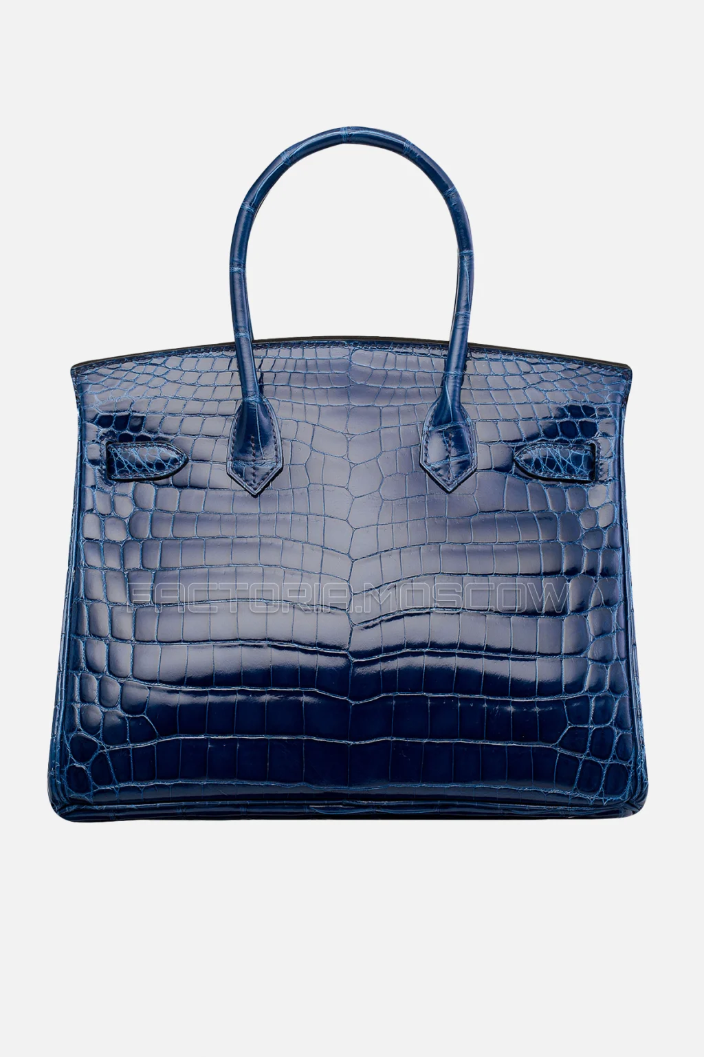 Hermes Birkin 30 Shiny Bleu Saphir Niloticus Crocodile PHW
