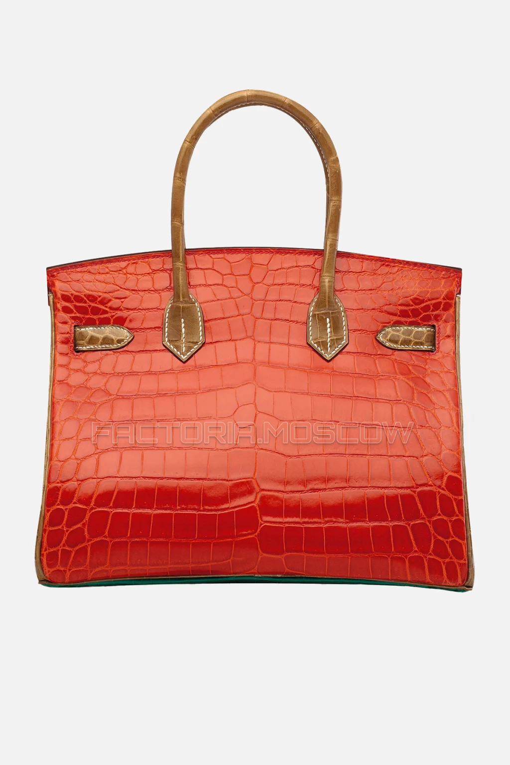 Hermes Birkin 30 Shiny Vert Emeraude, Geranium, Ficelle Niloticus Crocodile GHW