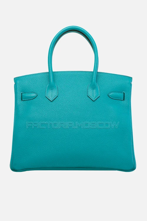 Hermes Birkin 30 Turquoise Clemence PHW
