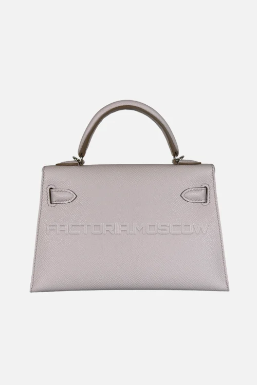 Hermes Kelly Mini 20 Colour Mauve Pale Epsom PHW