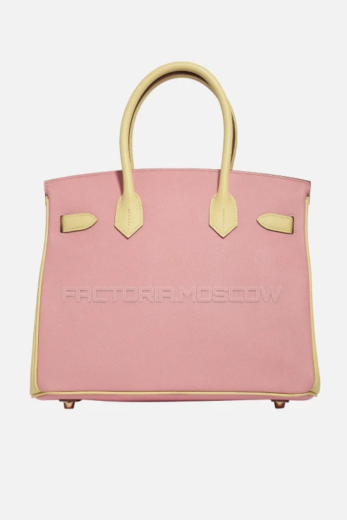 Hermes Birkin 30 Rose Confetti/Jaune Poussin Epsom GHW