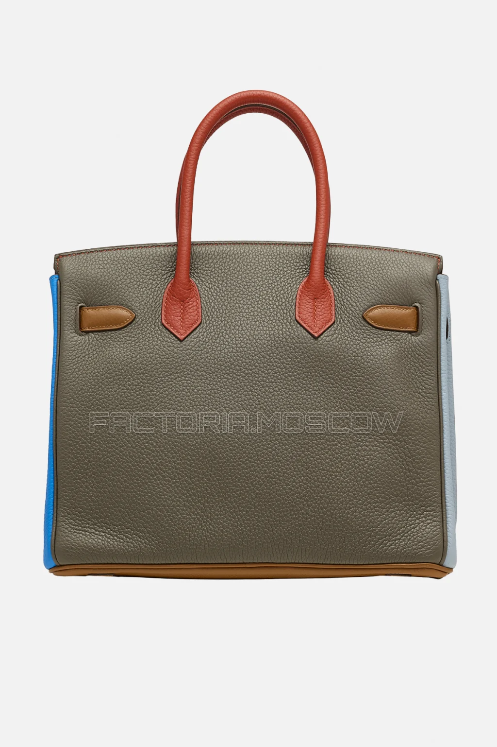 Hermes Birkin Arlequin 30 Orange, Sanguine, Bleu Lin, Bleu Hydra, Étain, Gold Clemence PHW