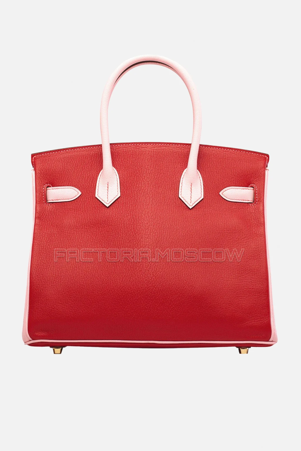 Hermes Birkin 30 Rouge Casaque/Rose Sakura Chevre With Brushed GHW