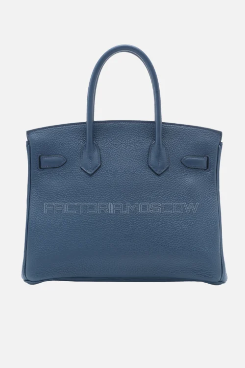 Hermes Birkin 30 Bleu De Malte Clemence PHW