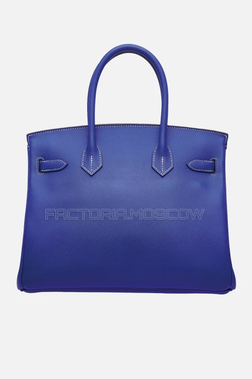 Hermes Birkin 30 Bleu Électrique/Bleu Thalassa Epsom PHW