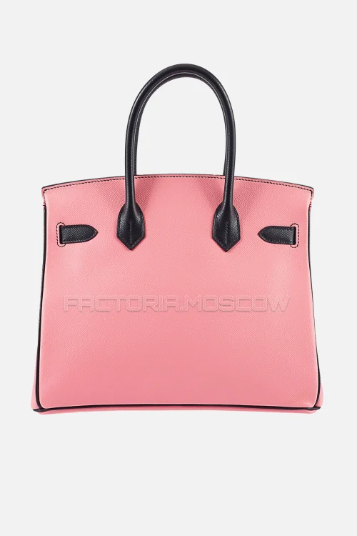 Hermes Birkin 30 Rose Confetti/Black Epsom GHW
