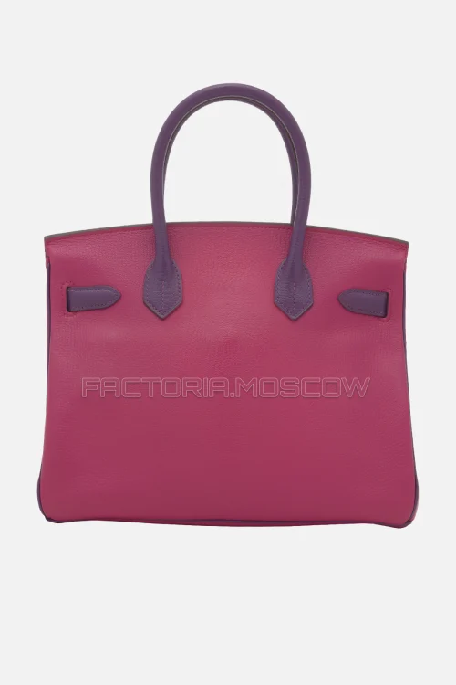 Hermes Birkin 30 Rose Shocking/Violet Chevre PHW
