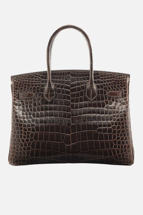 Hermes Birkin 30 Shiny Macassar Porosus Crocodile GHW