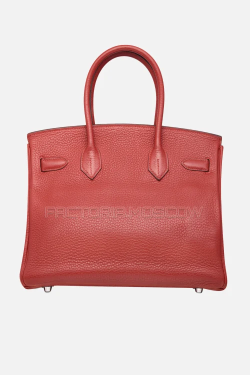 Hermes Birkin 30 Brique Clemence PHW