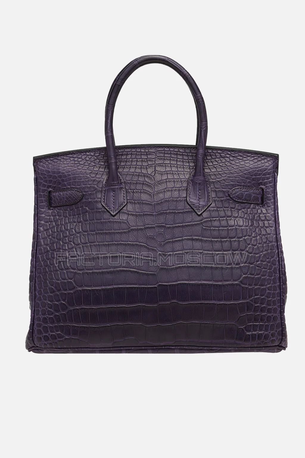 Hermes Birkin 30 Matte Amethyste Porosus Crocodile PHW