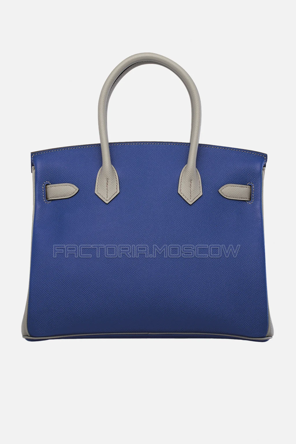 Hermes Birkin 30 Bleu Électrique/Gris Mouette Epsom With Brushed GHW