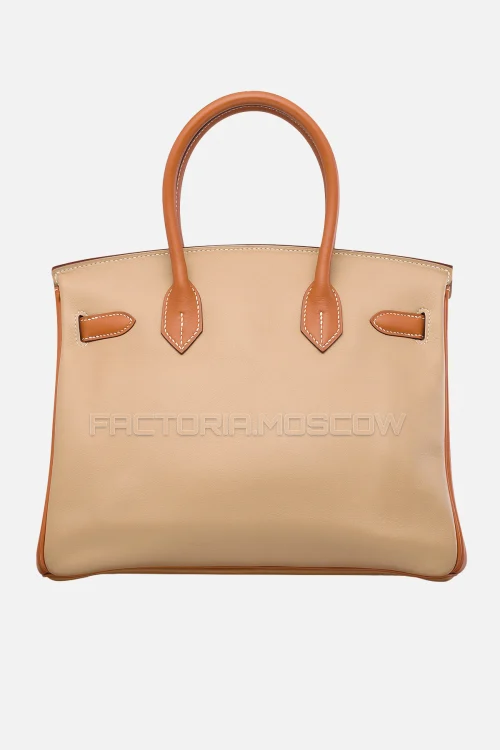 Hermes Birkin 30 Swift Tabac Camel, Argile, Gold PHW