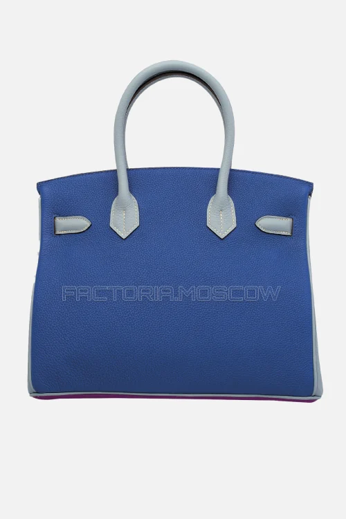 Hermes Birkin 30 Anemone, Bleu Lin, Bleu Électrique Togo Brushed PHW