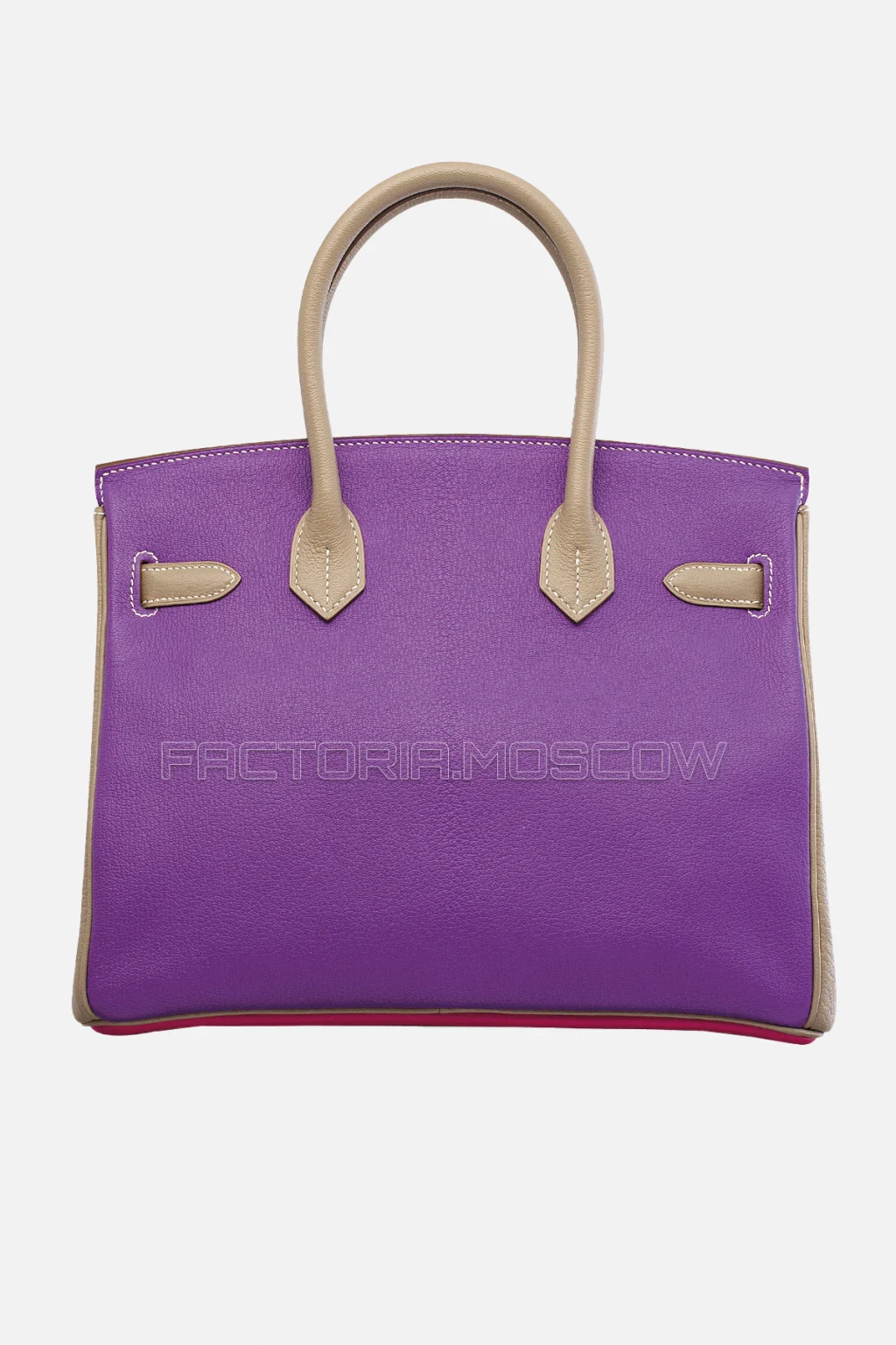 Hermes Birkin 30 Rose Shockiing, Violet, Gris Tourterelle Chevre PHW
