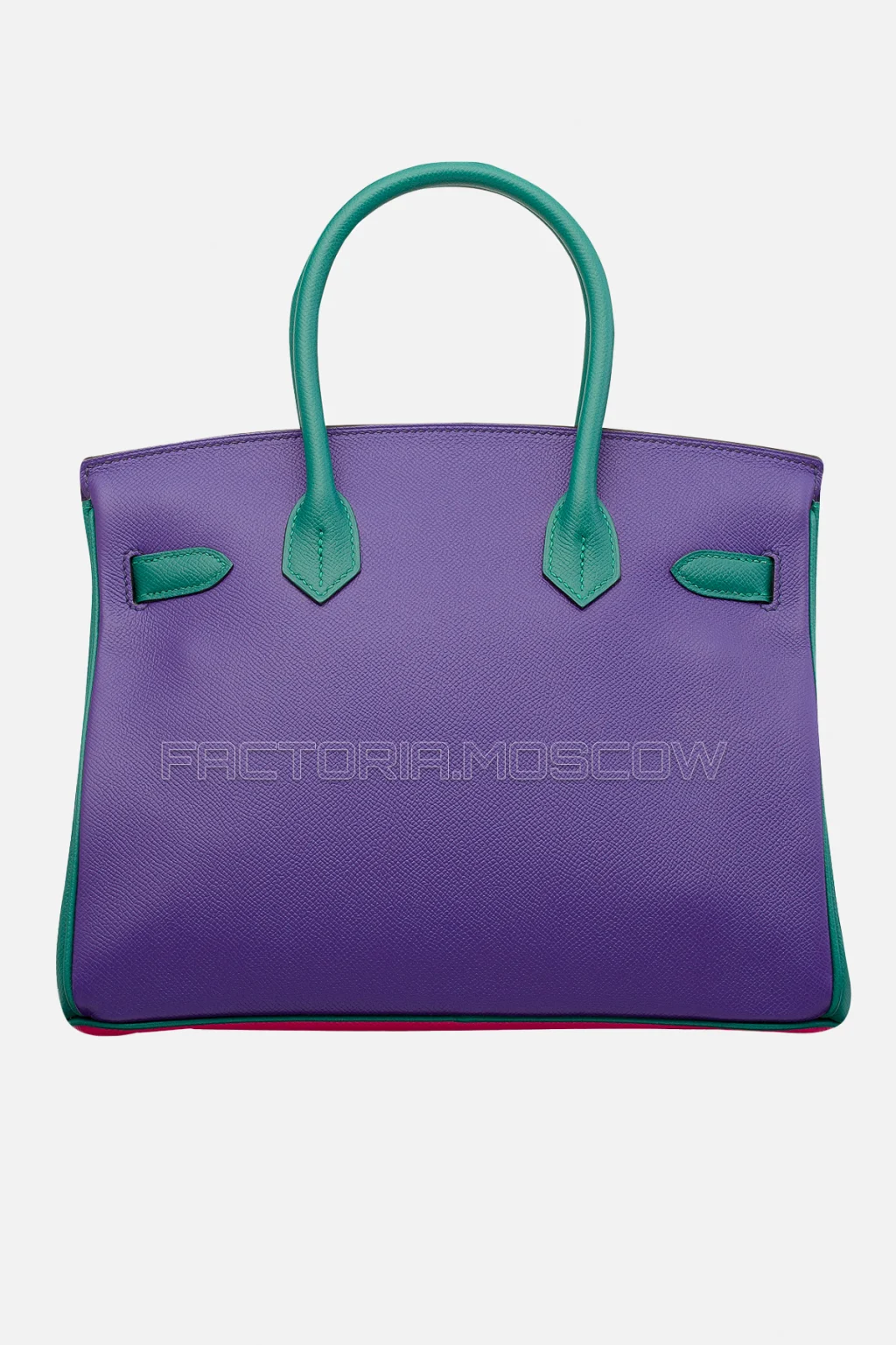 Hermes Birkin 30 Rose Tyrien, Malachite, Iris Epsom GHW