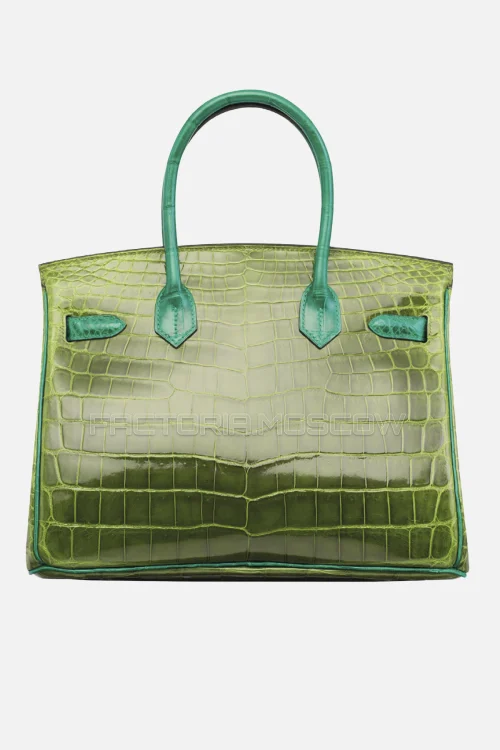 Hermes Birkin 30 Vert Veronese/Vert Emeraude Niloticus Crocodile GHW