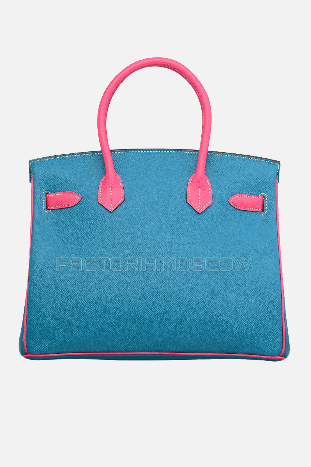 Hermes Birkin 30 Blue Izmir/Rose Tyrien Epsom Brushed GHW