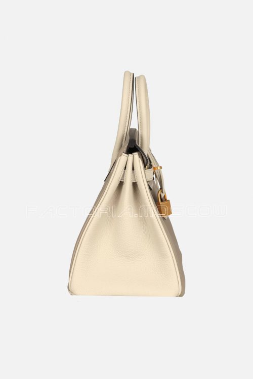 Hermes HSS Birkin 25 Togo Craie/Gris Tourterelle GHW