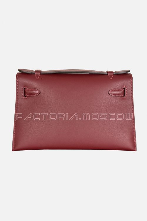 Hermes Kelly Pochette Swift Rouge H RGHW