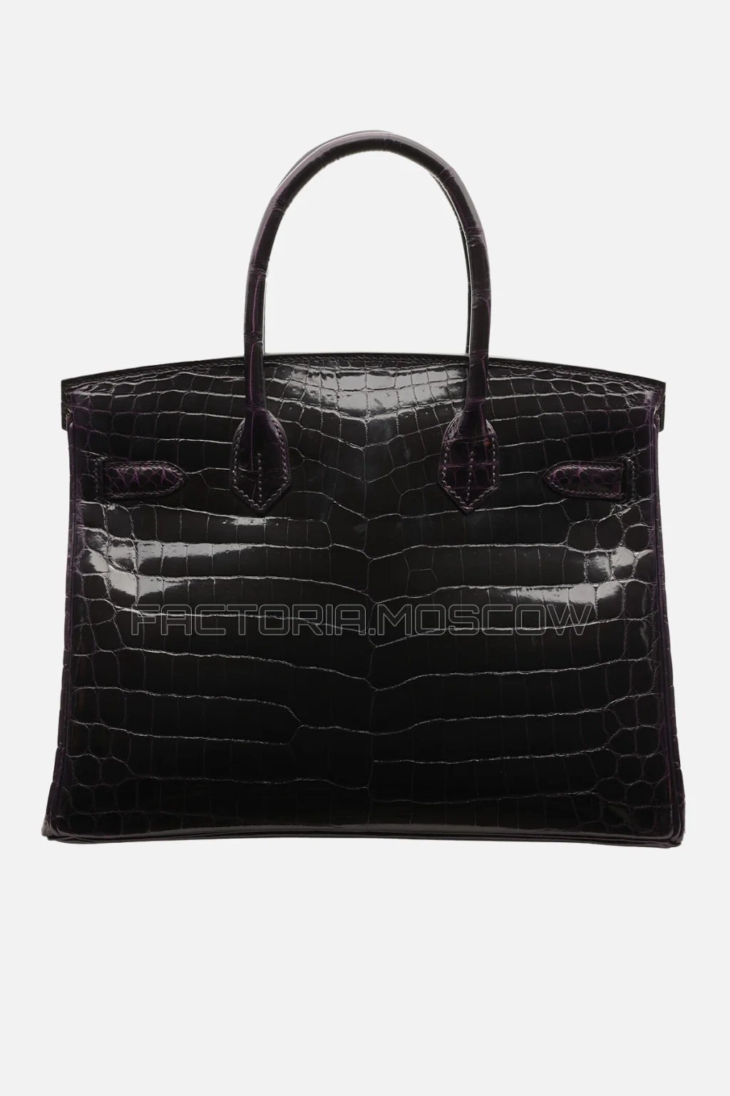 Hermes Birkin 30 Prunoir Shiny Niloticus Crocodile GHW