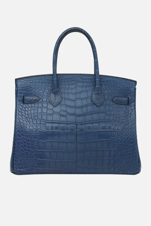 Hermes Birkin 30 Matte Bleu De Malte Alligator GHW
