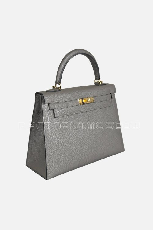 Hermes Kelly Sellier 25 Epsom Colour Gris Meyer GHW