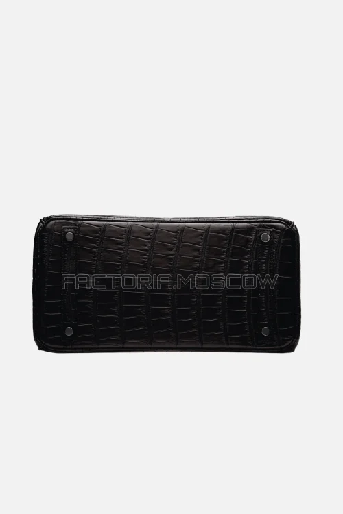 Hermes Birkin 30 Matte Alligator Black PHW